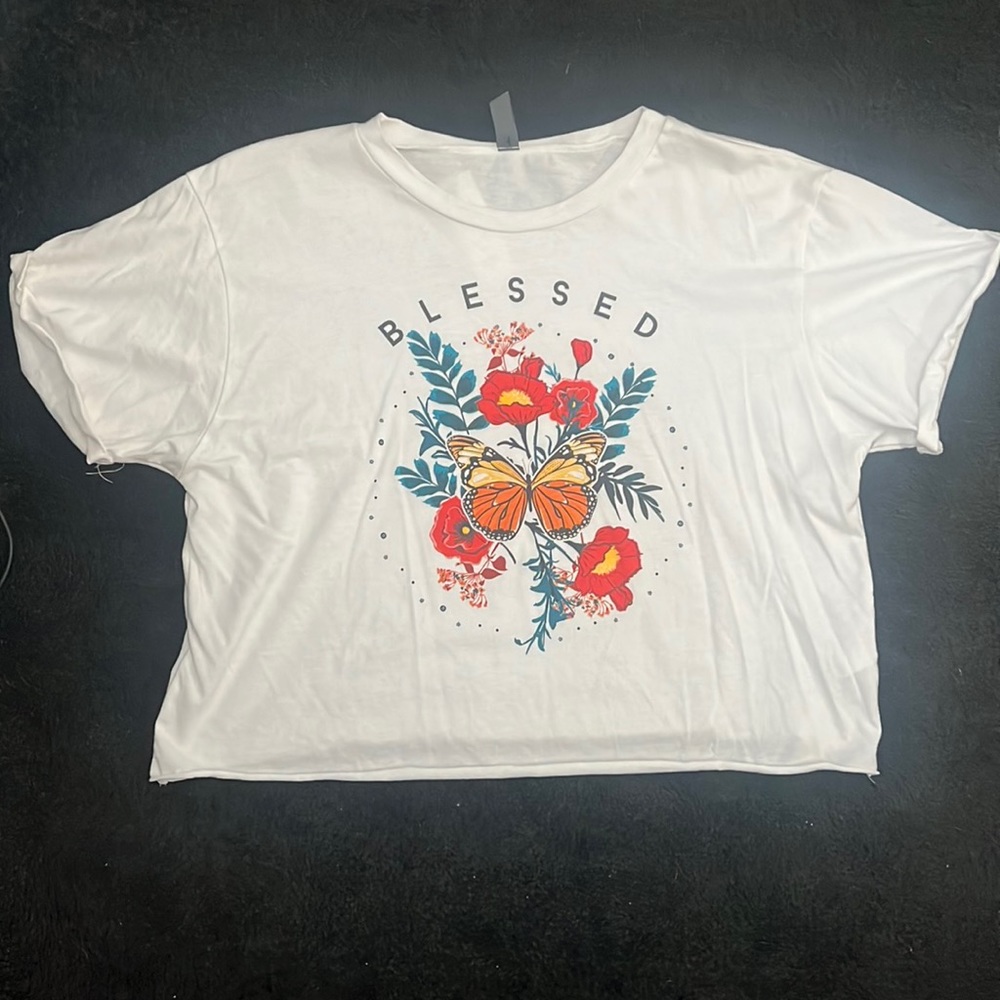 "Blessed" with Butterfly " t-shirt